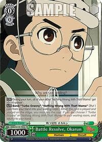 Battle Resolve, Okarun - DANDADAN - Weiss Schwarz card