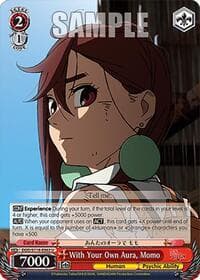 With Your Own Aura, Momo - DANDADAN - Weiss Schwarz card