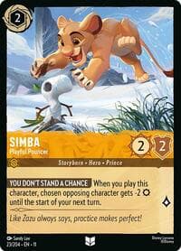 Simba - Playful Pouncer - Winterspell - Disney Lorcana card
