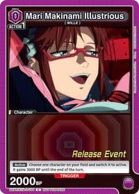 Mari Makinami Illustrious (054) - UE15BT: Evangelion: New Theatrical Edition Release Event Cards - Union Arena card