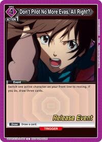 Don't Pilot No More Evas, All Right? - UE15BT: Evangelion: New Theatrical Edition Release Event Cards - Union Arena card