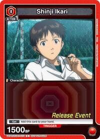 Shinji Ikari (073) - UE15BT: Evangelion: New Theatrical Edition Release Event Cards - Union Arena card