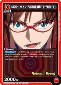 Mari Makinami Illustrious (090) - UE15BT: Evangelion: New Theatrical Edition Release Event Cards - Union Arena card