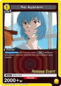 Rei Ayanami (003) - UE15BT: Evangelion: New Theatrical Edition Release Event Cards - Union Arena card