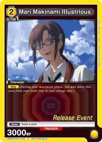 Mari Makinami Illustrious (016) - UE15BT: Evangelion: New Theatrical Edition Release Event Cards - Union Arena card
