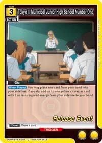 Tokyo III Municipal Junior High School Number One - UE15BT: Evangelion: New Theatrical Edition Release Event Cards - Union Arena card