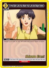 A Hot Bath Lets You Wash Your Life and Begin Anew - UE15BT: Evangelion: New Theatrical Edition Release Event Cards - Union Arena card