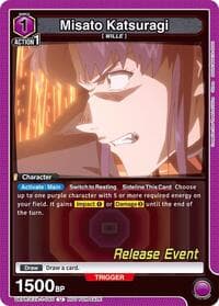 Misato Katsuragi (045) - UE15BT: Evangelion: New Theatrical Edition Release Event Cards - Union Arena card
