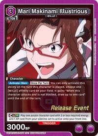 Mari Makinami Illustrious (056) - UE15BT: Evangelion: New Theatrical Edition Release Event Cards - Union Arena card