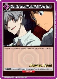 Our Sounds Work Well Together - UE15BT: Evangelion: New Theatrical Edition Release Event Cards - Union Arena card