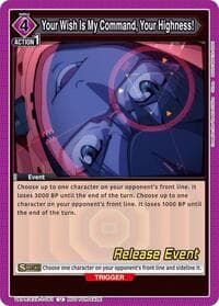 Your Wish Is My Command, Your Highness! - UE15BT: Evangelion: New Theatrical Edition Release Event Cards - Union Arena card