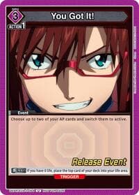You Got It! - UE15BT: Evangelion: New Theatrical Edition Release Event Cards - Union Arena card