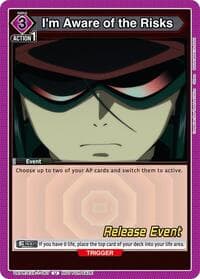 I'm Aware of the Risks - UE15BT: Evangelion: New Theatrical Edition Release Event Cards - Union Arena card