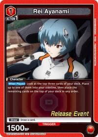 Rei Ayanami (070) - UE15BT: Evangelion: New Theatrical Edition Release Event Cards - Union Arena card