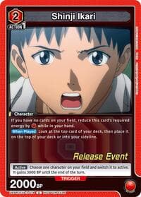 Shinji Ikari (074) - UE15BT: Evangelion: New Theatrical Edition Release Event Cards - Union Arena card