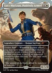 Lucy MacLean, Positively Armed - Secret Lair Drop Series - Magic: The Gathering card