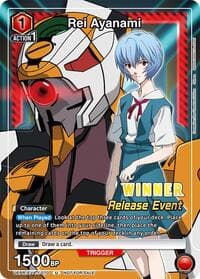 Rei Ayanami (Release Event Winner) - UE15BT: Evangelion: New Theatrical Edition Release Event Cards - Union Arena card