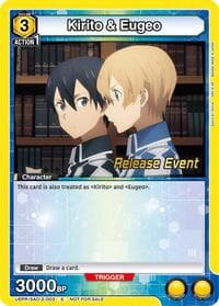 Kirito & Eugeo - UEX06BT: Sword Art Online Vol.2 Release Event Cards - Union Arena card