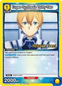 Eugeo Synthesis Thirty-Two - UEX06BT: Sword Art Online Vol.2 Release Event Cards - Union Arena card