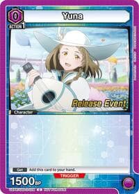 Yuna (028) - UEX06BT: Sword Art Online Vol.2 Release Event Cards - Union Arena card