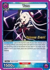 Yuna (029) - UEX06BT: Sword Art Online Vol.2 Release Event Cards - Union Arena card
