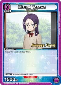 Misumi Tozawa - UEX06BT: Sword Art Online Vol.2 Release Event Cards - Union Arena card