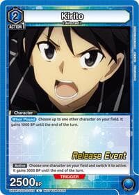 Kirito (015) - UEX06BT: Sword Art Online Vol.2 Release Event Cards - Union Arena card
