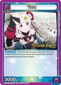 Yuna (030) - UEX06BT: Sword Art Online Vol.2 Release Event Cards - Union Arena card