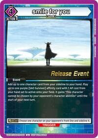 smile for you - UEX06BT: Sword Art Online Vol.2 Release Event Cards - Union Arena card