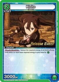 Kirito (071) - UEX06BT: Sword Art Online Vol.2 Release Event Cards - Union Arena card