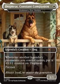Dogmeat, Constant Companion - Yoshimaru, Ever Faithful - Secret Lair Drop Series - Magic: The Gathering card