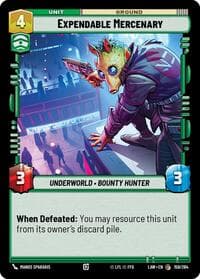 Expendable Mercenary - A Lawless Time - Star Wars: Unlimited card