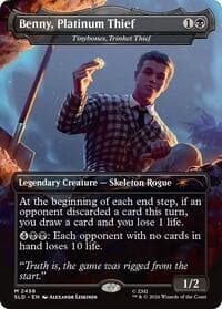 Benny, Platinum Thief - Tinybones, Trinket Thief - Secret Lair Drop Series - Magic: The Gathering card
