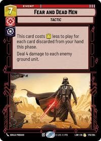 Fear and Dead Men - A Lawless Time - Star Wars: Unlimited card