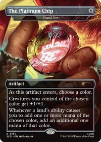 The Platinum Chip - Caged Sun - Secret Lair Drop Series - Magic: The Gathering card