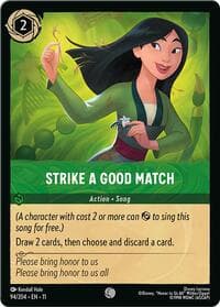 Strike a Good Match - Winterspell - Disney Lorcana card