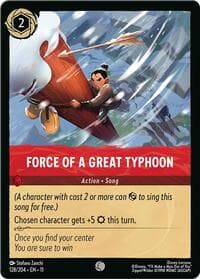 Force of a Great Typhoon - Winterspell - Disney Lorcana card