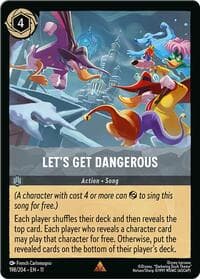 Let's Get Dangerous - Winterspell - Disney Lorcana card