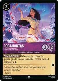 Pocahontas - Following the Wind - Winterspell - Disney Lorcana card