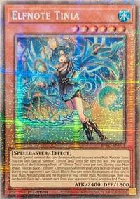 Elfnote Tinia (Starlight Rare) - Burst Protocol - YuGiOh card