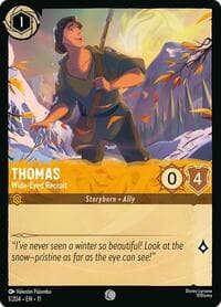 Thomas - Wide-Eyed Recruit - Winterspell - Disney Lorcana card