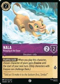 Nala - Romping in the Snow - Winterspell - Disney Lorcana card