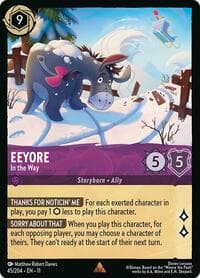 Eeyore - In the Way - Winterspell - Disney Lorcana card