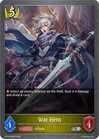 War Hero - BP14: Banquet of Dreams - Shadowverse: Evolve card