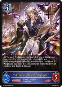 Yukishima, Master Biographer - BP14: Banquet of Dreams - Shadowverse: Evolve card