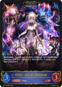 Riley, Astral Shaman (Evolved) - BP14: Banquet of Dreams - Shadowverse: Evolve card