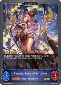 Bergent, Layered Sorceress (Evolved) - BP14: Banquet of Dreams - Shadowverse: Evolve card