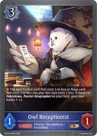Owl Receptionist - BP14: Banquet of Dreams - Shadowverse: Evolve card