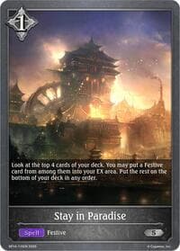 Stay in Paradise - BP14: Banquet of Dreams - Shadowverse: Evolve card