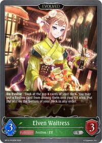 Elven Waitress (Evolved) - P03 (Foil) - BP14: Banquet of Dreams - Shadowverse: Evolve card
